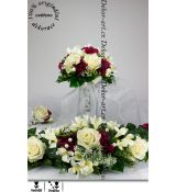 Luxusní svatební set dekorací s růžemi
