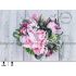 Dárkový flower box s hedvábnými květy v pastelových odstínech